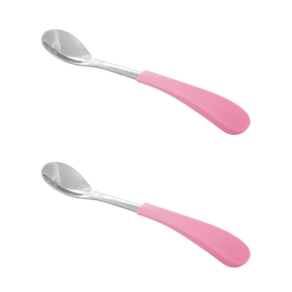 Stainless Steel Infant Spoons - 2 pack - Pitter Patter Boutique