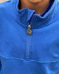 Unisex Warm Up Pullover - Cobalt - Pitter Patter Boutique