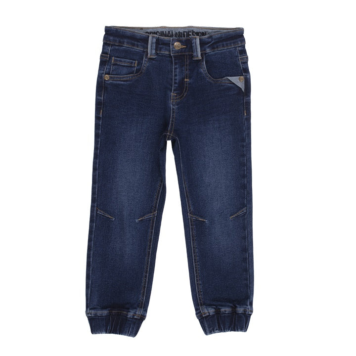 Nano - Denim Blue Jogger Pants - Pitter Patter Boutique