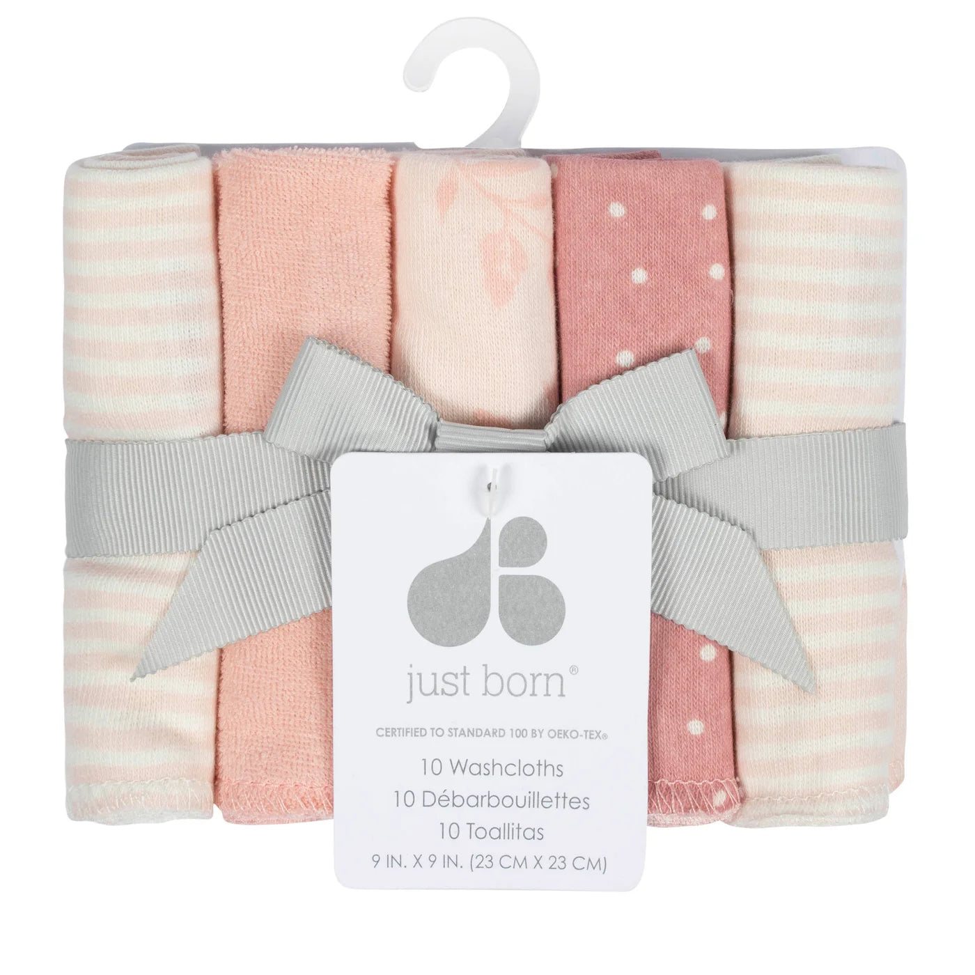 Just Born - 10 Pack Washcloths - Pitter Patter Boutique