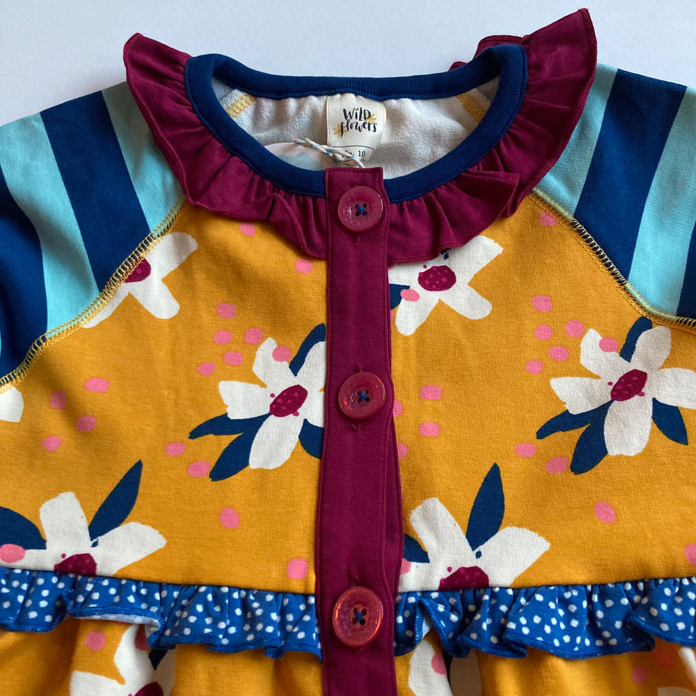 Wild Flowers Sweater/Jacket - Size 10Y - Pitter Patter Boutique