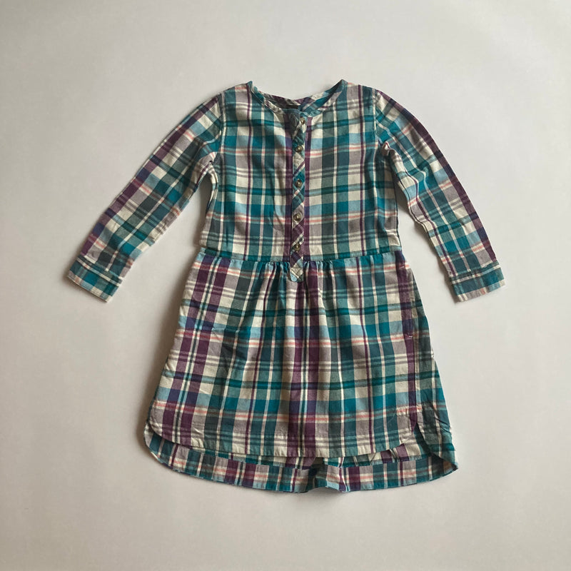 Tea Collection Kids Plaid Dress Brushed Cotton