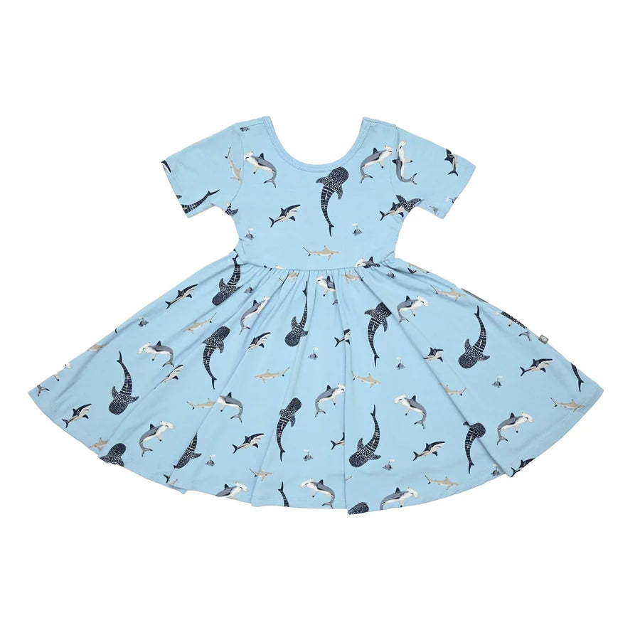 Kyte Baby - Short Sleeve Bamboo Twirl Dress (Size 12-18m to 3T) - Pitter Patter Boutique