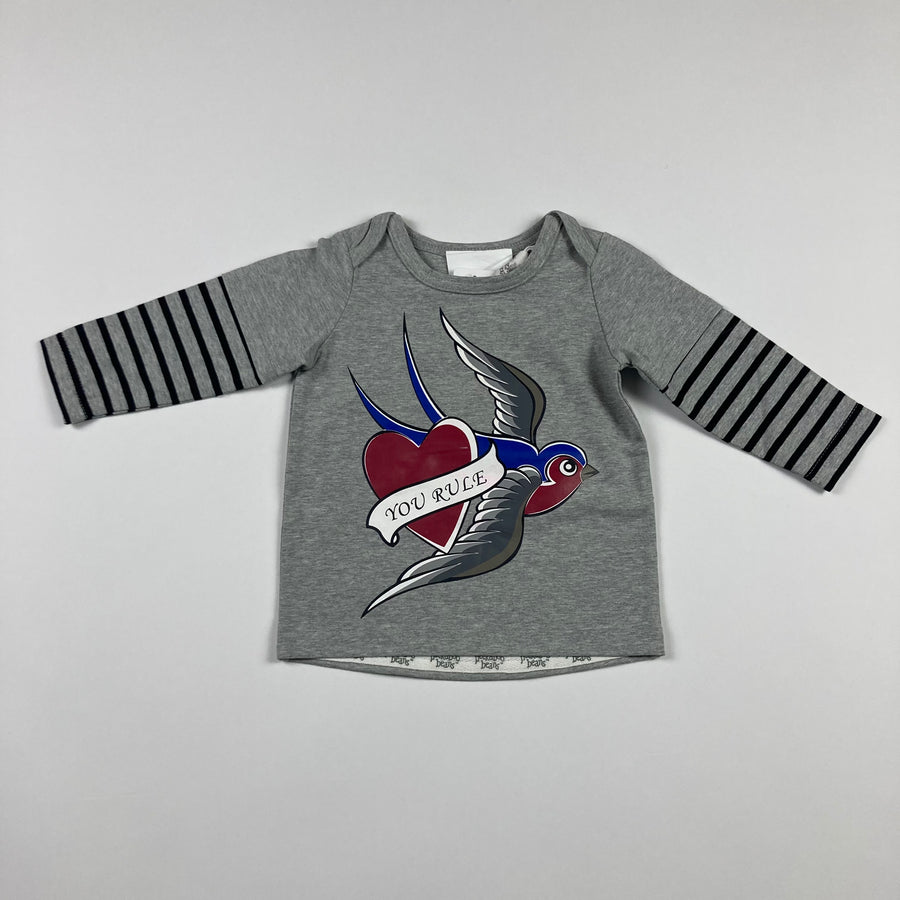 Peekaboo Beans You Rule Tee - Size 6-12 Months - Pitter Patter Boutique