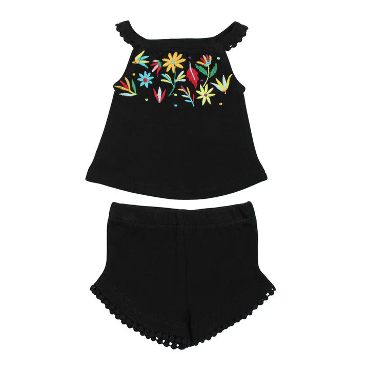 L'oved Baby - Embroidered Tank & Short Set - Pitter Patter Boutique