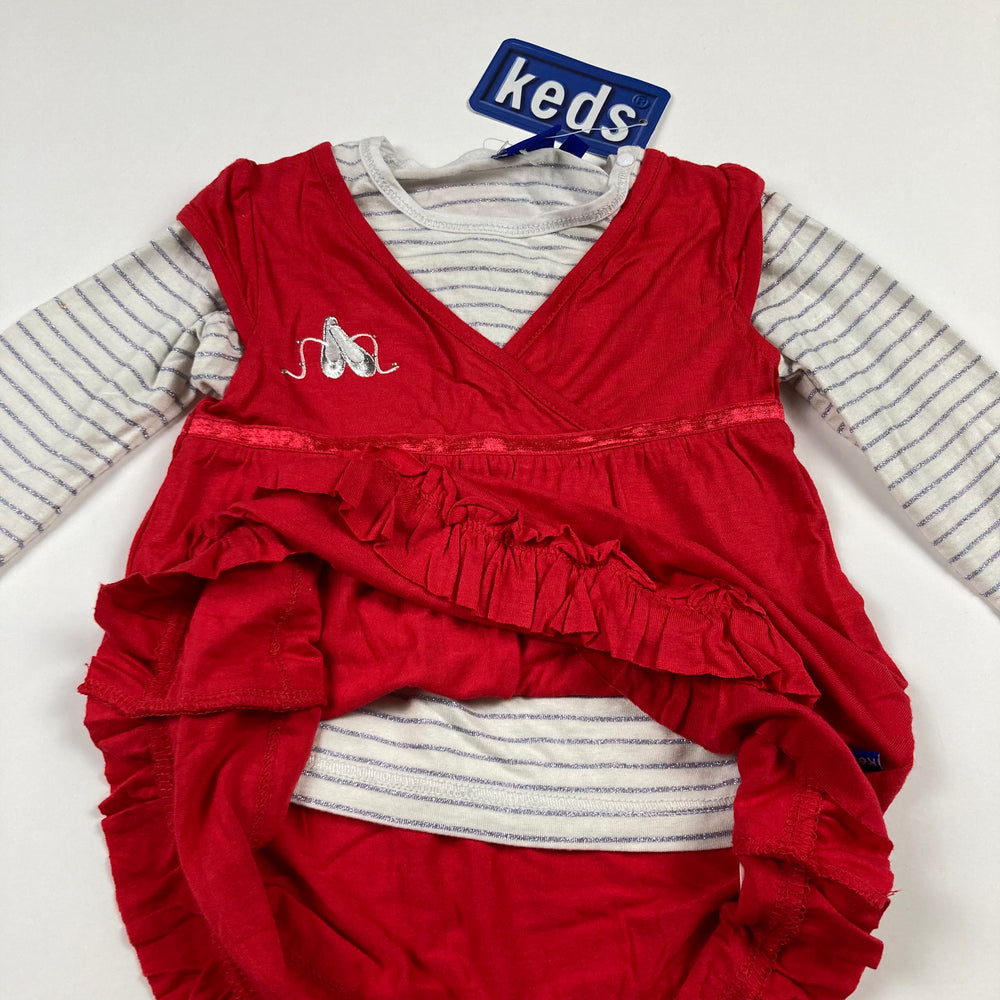 Keds 2 Piece Dress/Shirt - Size 18 Months - Pitter Patter Boutique