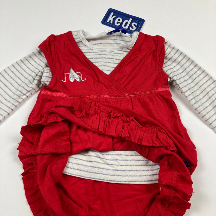 Keds 2 Piece Dress/Shirt - Size 18 Months - Pitter Patter Boutique