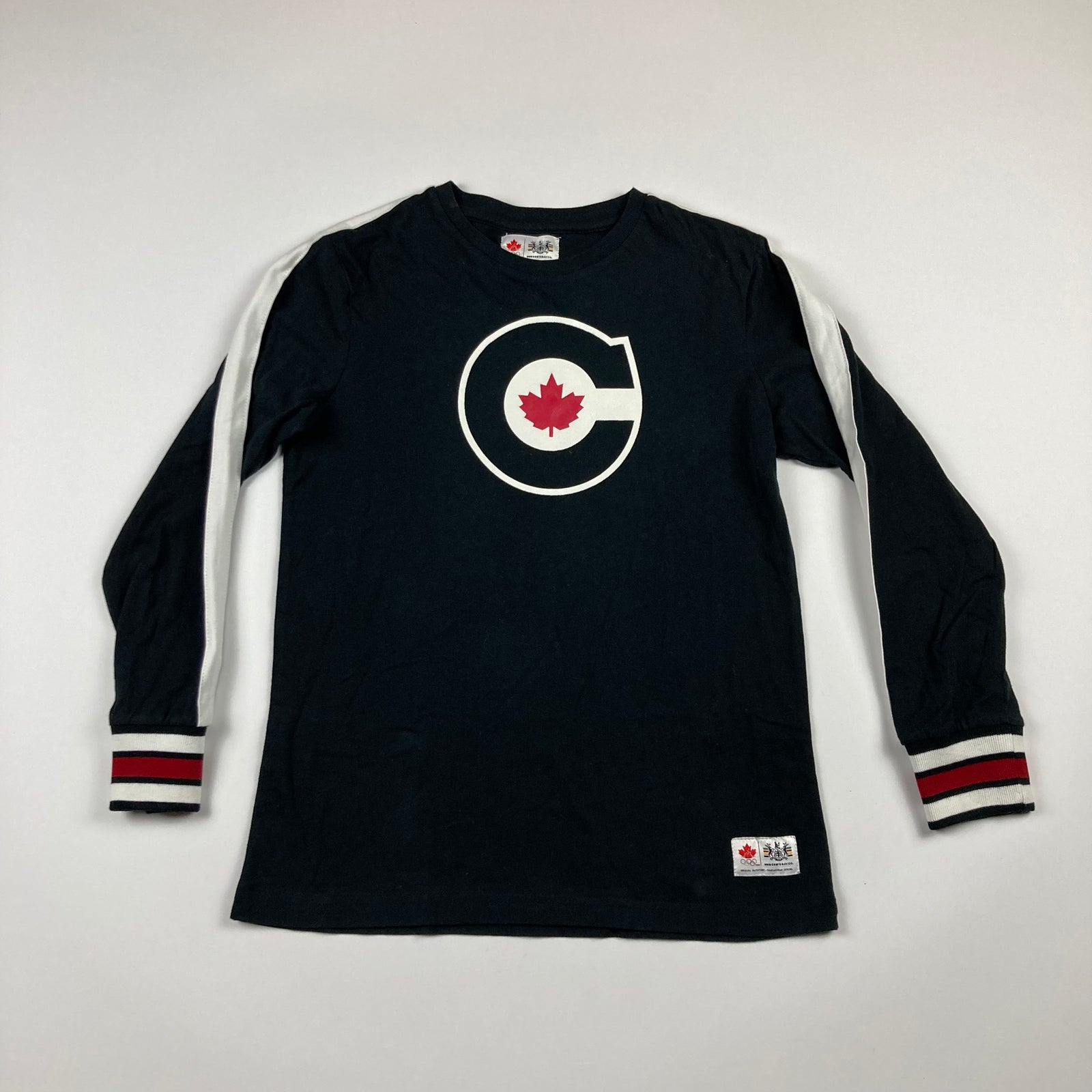 Hudson's Bay Long Sleeve T-Shirt - Size Youth Medium (10/12Y) - Pitter Patter Boutique