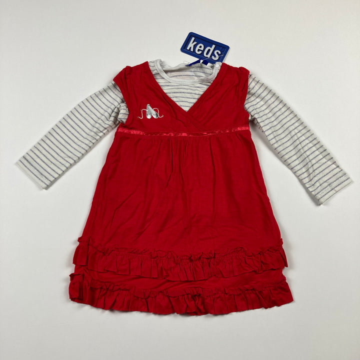 Keds 2 Piece Dress/Shirt - Size 18 Months - Pitter Patter Boutique