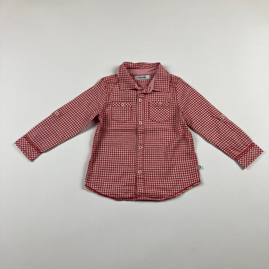 Noppies Button Up Shirt - 2T (Size 90) - Pitter Patter Boutique