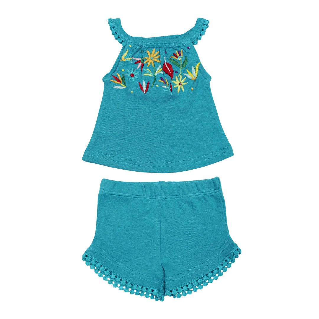 L'oved Baby - Embroidered Tank & Short Set - Pitter Patter Boutique