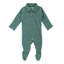 L'oved Baby - Organic Polo Footie - Pitter Patter Boutique