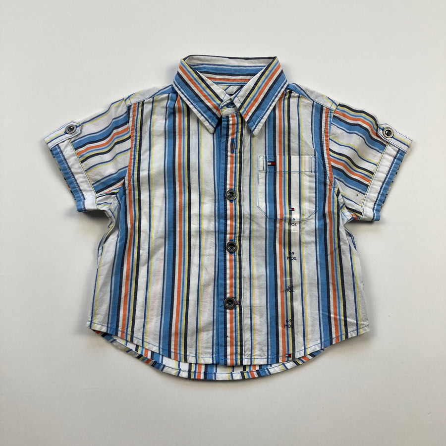 Tommy Hilfiger Short Sleeve Top - Size 6-9 Months - Pitter Patter Boutique