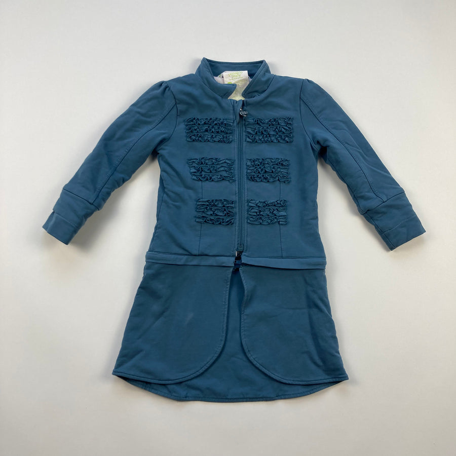 Peekaboo Beans Fleece Lined Jacket - Size 5 Kids - Pitter Patter Boutique