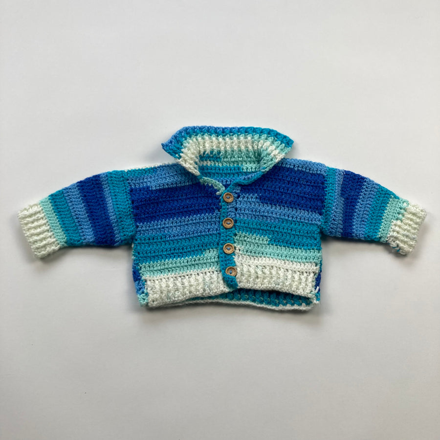 Hand Made Cardigan - Size 0-3 Months - Pitter Patter Boutique