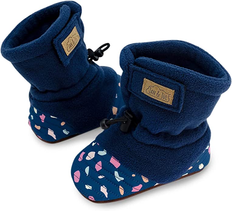 Jan & Jul - Adjustable Stay-Put Cozy Fleece Booties - Pitter Patter Boutique