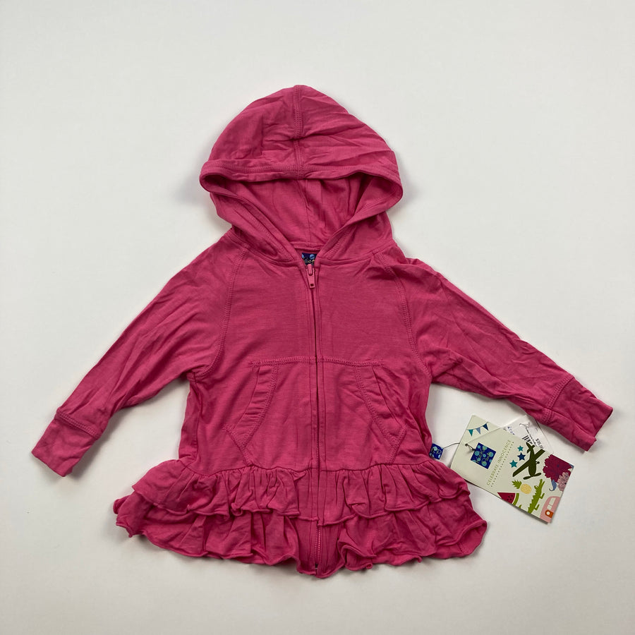 Kickee Pants Ruffle Hoodie - 6-12 Months - Pitter Patter Boutique