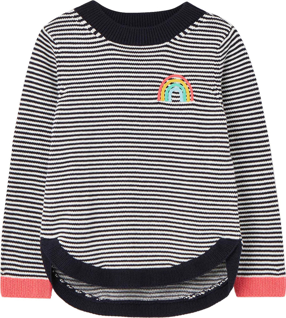 Joules Isabella Curved Hem Knit Top - Pitter Patter Boutique