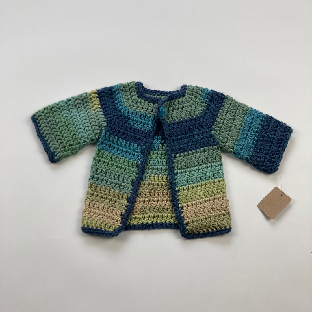 Hand Made Cardigan - Size 3-6 Months - Pitter Patter Boutique