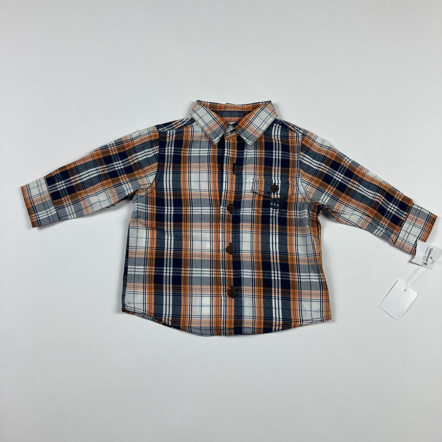 Timberland Dress Shirt - Size 3-6 Months - Pitter Patter Boutique