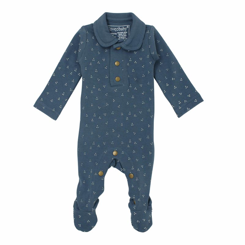 L'oved Baby - Organic Polo Footie - Pitter Patter Boutique