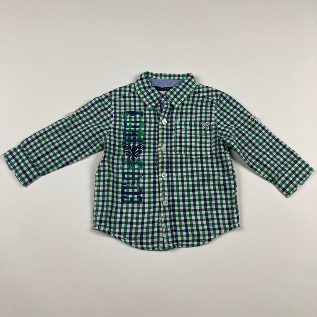 Guess Button Up Top - 18 Months - Pitter Patter Boutique