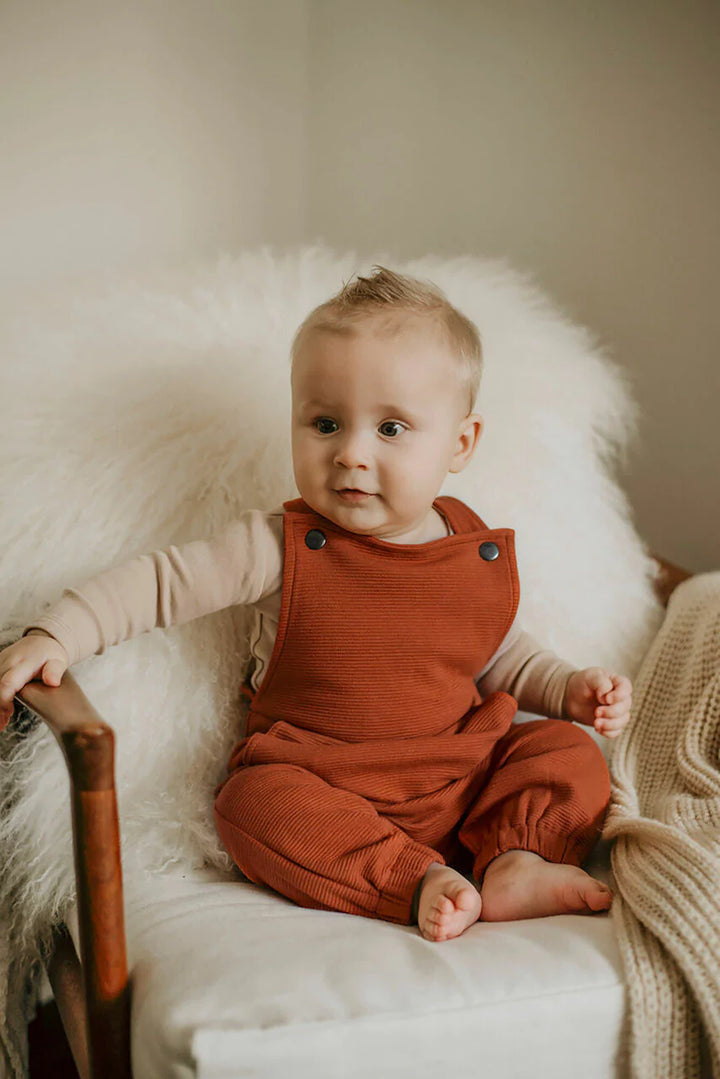 L'oved Baby - Corduroy Overall Romper - Pitter Patter Boutique