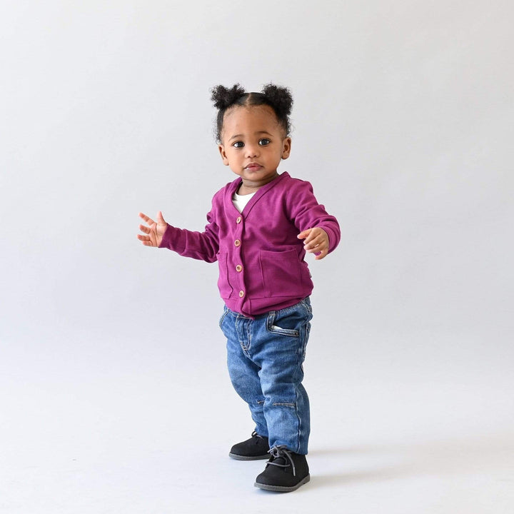 Kyte Baby - Bamboo Jersey Cardigan (up to 18-24m) - Pitter Patter Boutique