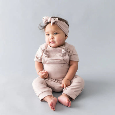 Bamboo Jersey Hooded Zippered Romper in Marigold