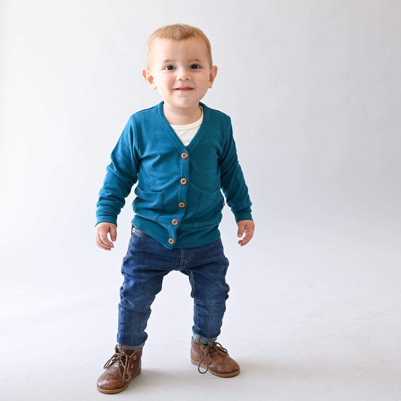 Kyte Baby - Bamboo Jersey Cardigan (2T-7Y) - Pitter Patter Boutique