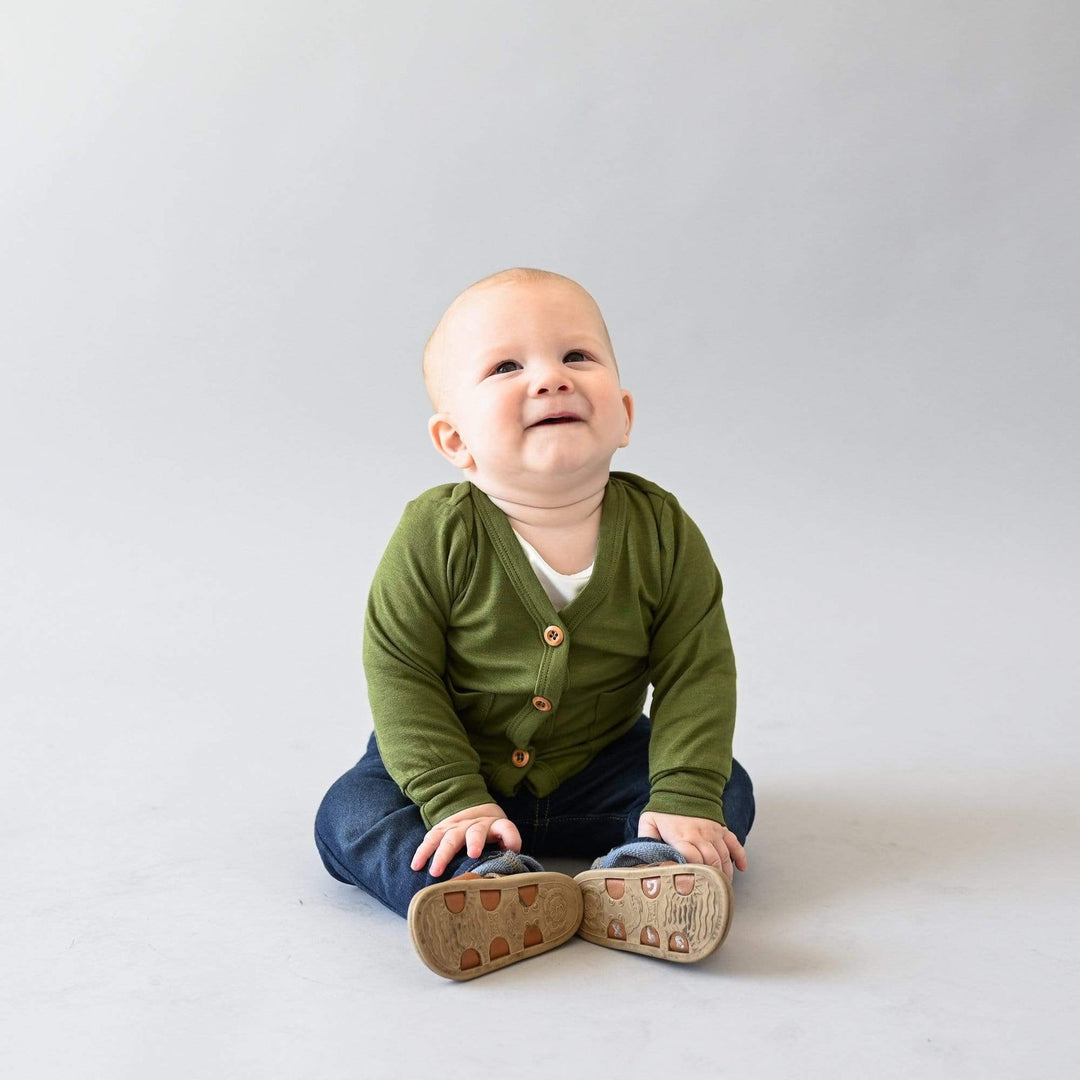 Kyte Baby - Bamboo Jersey Cardigan (up to 18-24m) - Pitter Patter Boutique