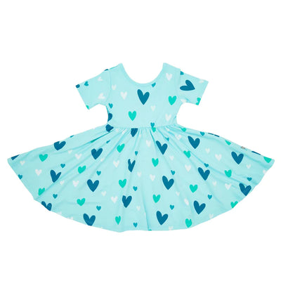 Kyte Baby - Short Sleeve Bamboo Twirl Dress (Size 12-18m to 3T) - Pitter Patter Boutique