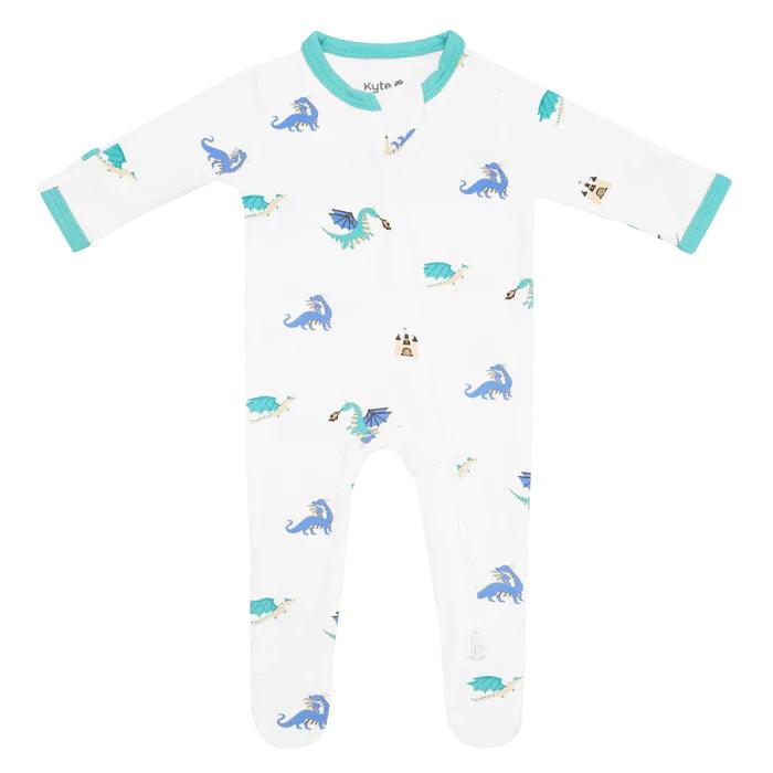 Kyte Baby - 6-12M Zippered Footie - Pitter Patter Boutique