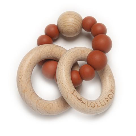 Loulou Lollipop - Bubble Silicone and Wood Teether - Pitter Patter Boutique