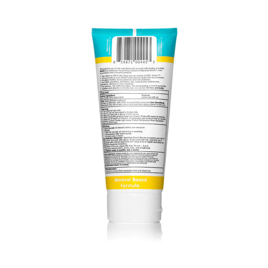 Thinksport Kids Safe Sunscreen SPF 50+ (6oz/177mL) - Pitter Patter Boutique