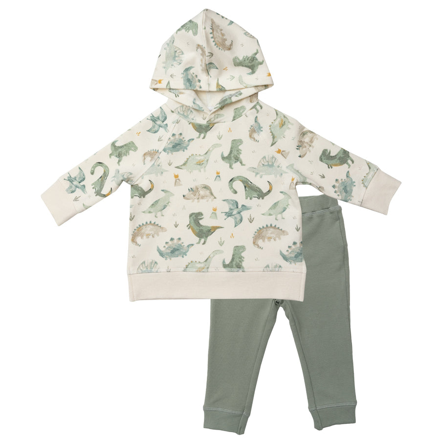 Angel Dear Organic Cotton Hooded Sweatsuit Set - Pitter Patter Boutique