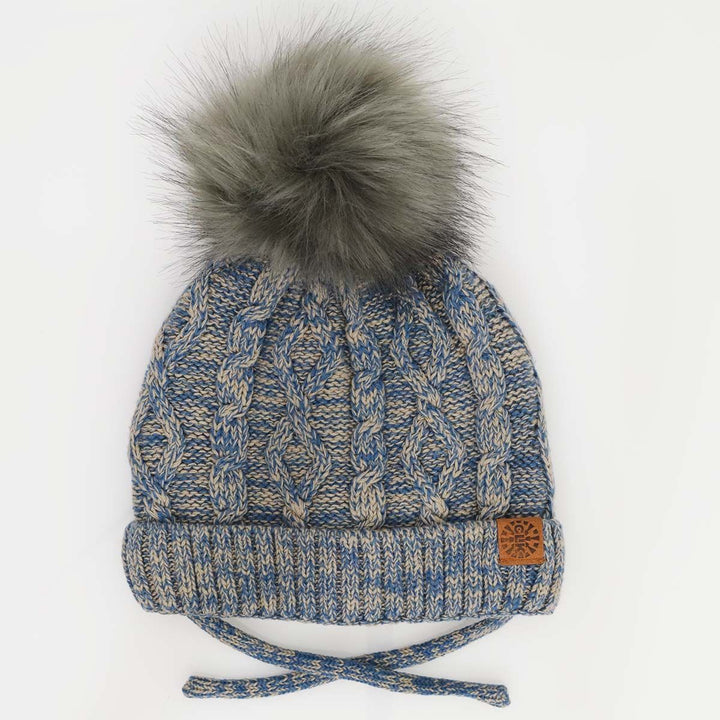 Calikids - Cotton Cable Pompom Hat - Pitter Patter Boutique