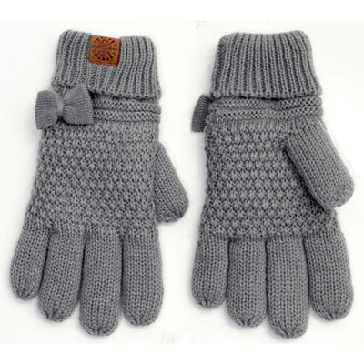 Calikids - Knit Bow Gloves - Pitter Patter Boutique