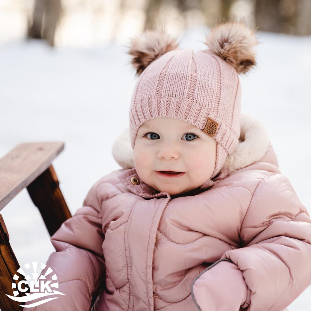 Calikids - Cotton Knit Pompom Hat - Pitter Patter Boutique