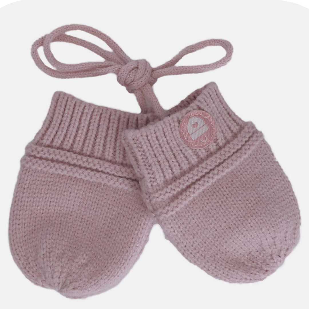 Cotton Baby Mitts with Cord - Pitter Patter Boutique